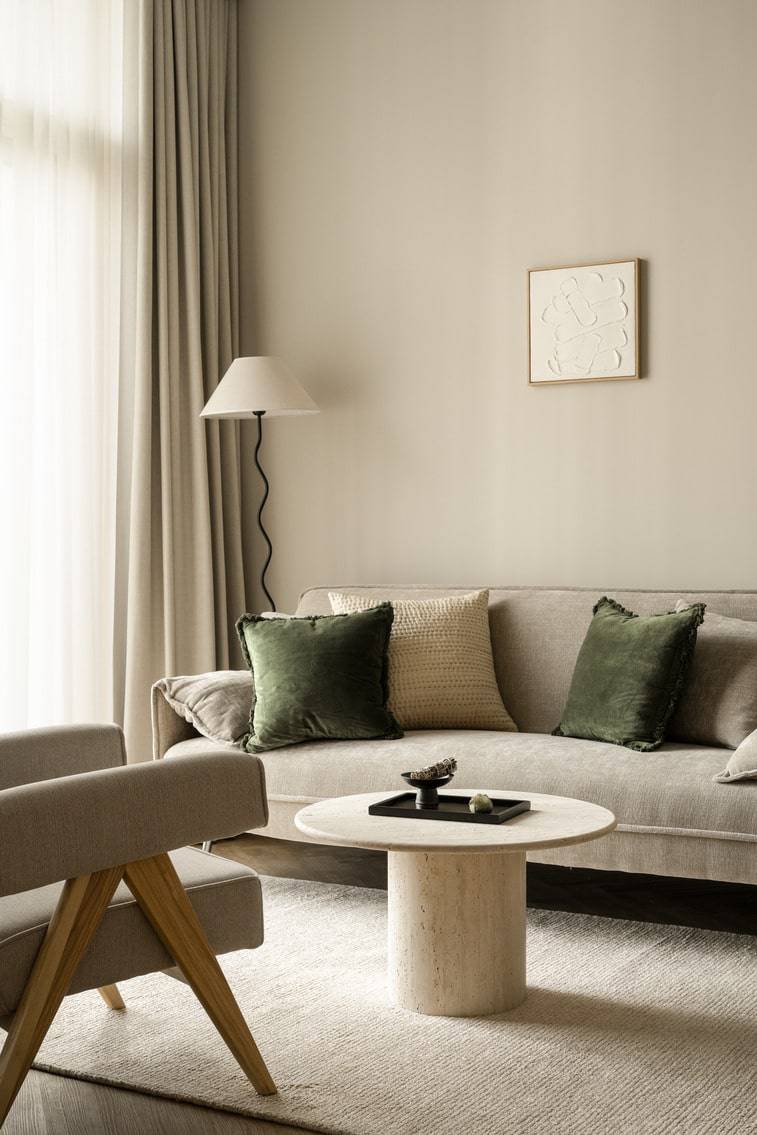 The apartment was reimagined as a studio with a master zone