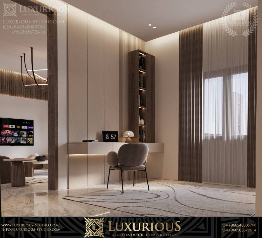 تصميم داخلي لفيلا مودرن معاصر– الدمام