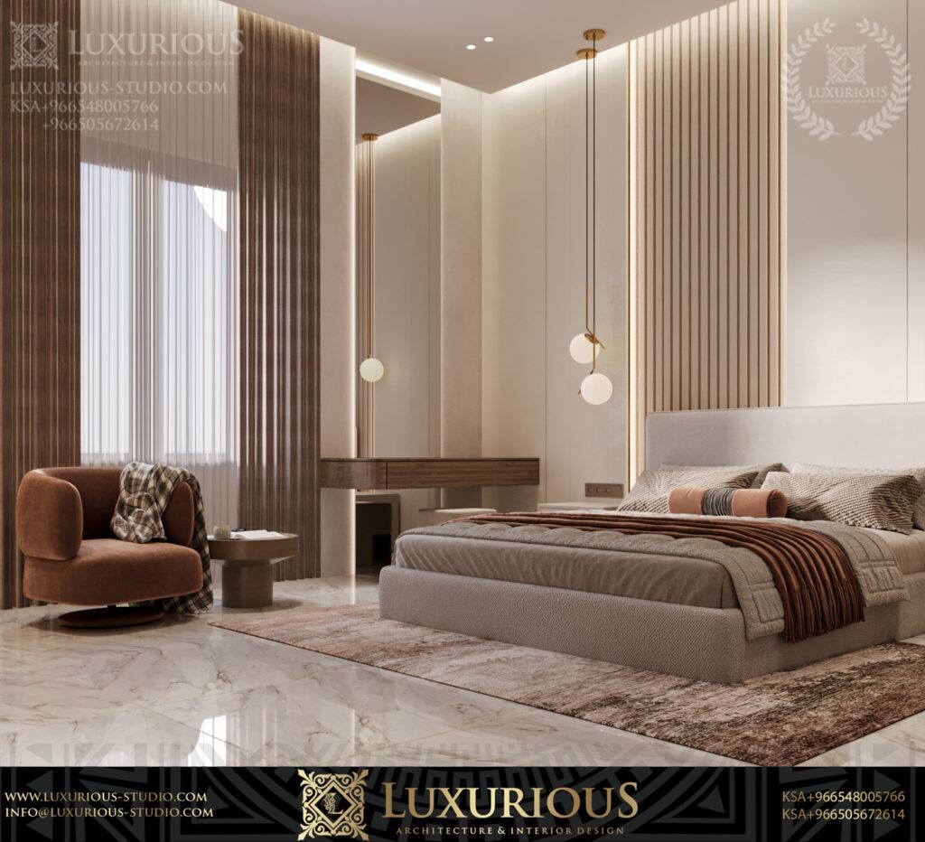 تصميم داخلي لفيلا مودرن معاصر– الدمام