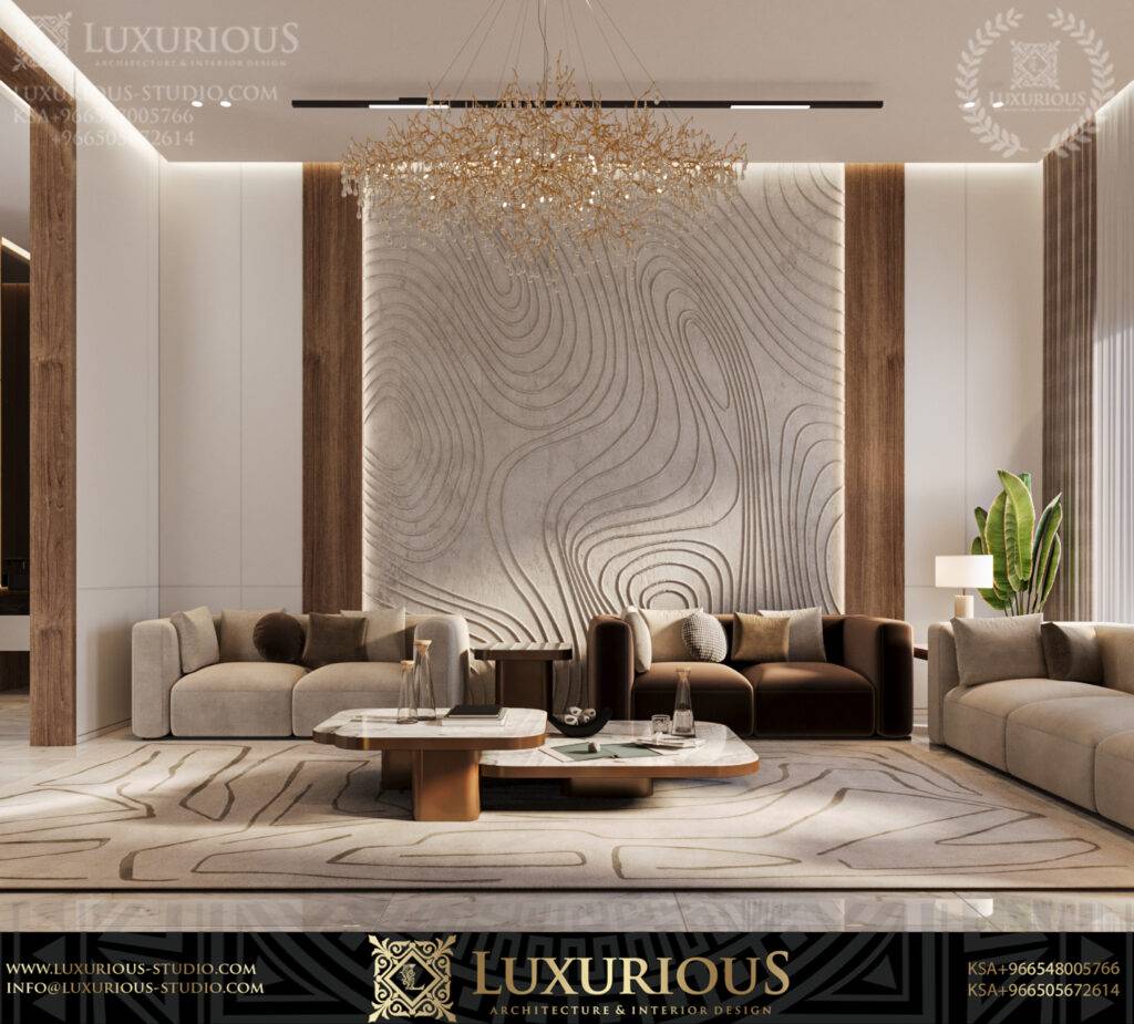 تصميم داخلي لفيلا مودرن معاصر– الدمام