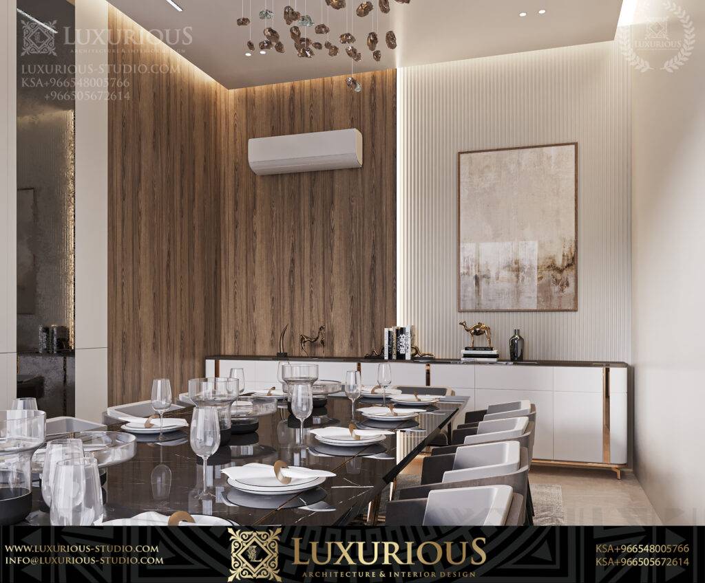 تصميم داخلي لفيلا مودرن معاصر– الدمام