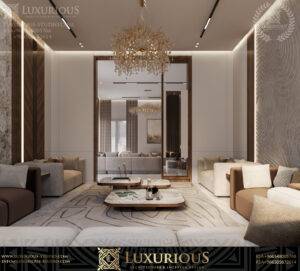 تصميم داخلي لفيلا مودرن معاصر– الدمام