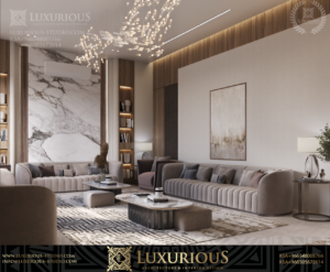 تصميم داخلي لفيلا مودرن معاصر– الدمام