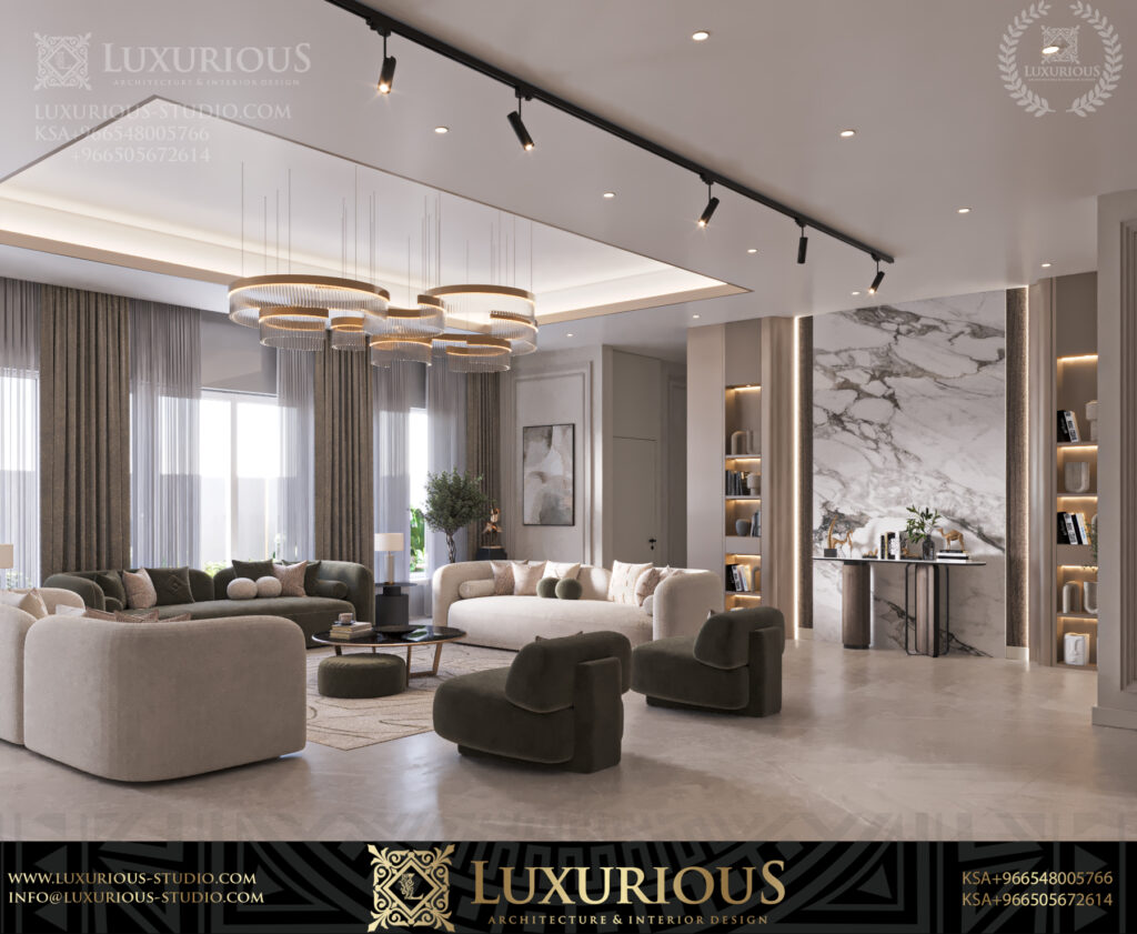 Contemporary Classic Villa Interior Design in Khobar
