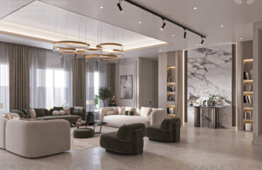 Contemporary Classic Villa Interior Design in Khobar