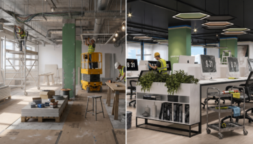 Before and After Office Projects: Interior Design and Execution from Concept to Completion